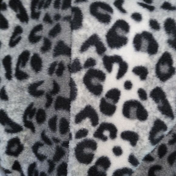 Susan Graver Black and White Leopard Print Jacket - Picture 2 of 5